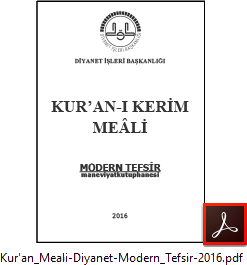 Kur'an-Meal & Modern Tefsir (PDF)